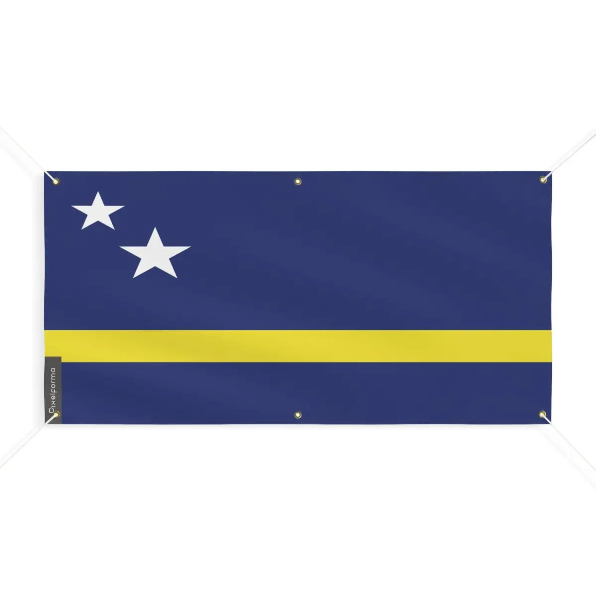 Drapeau de curaçao 6 oeillets en plusieurs tailles (m) - pixelforma