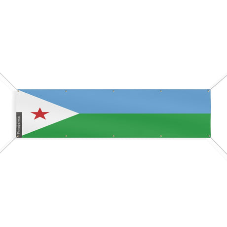 Drapeau de Djibouti 10 Oeillets en plusieurs tailles - Pixelforma