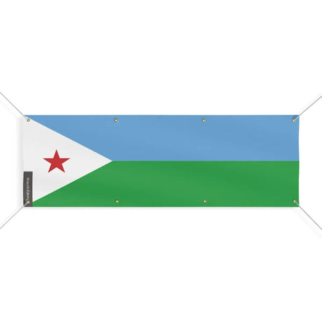 Drapeau de Djibouti 8 Oeillets en Plusieurs Tailles (L) - Pixelforma 