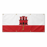 Drapeau gibraltar polyester résistant 8 œillets extérieur