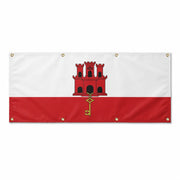 Drapeau gibraltar polyester résistant 8 œillets extérieur