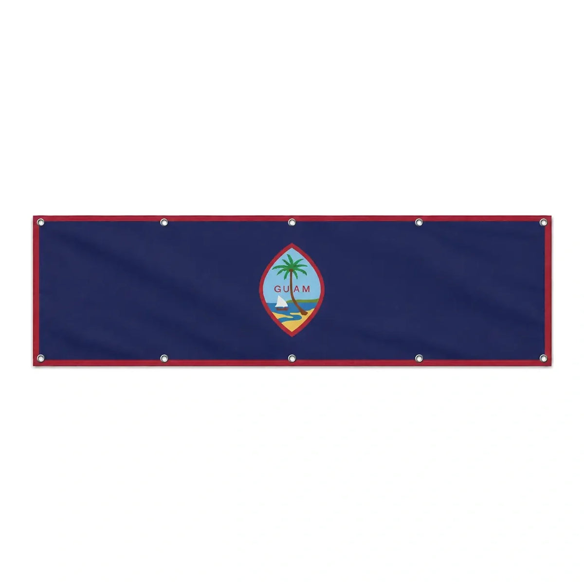 Drapeau de Guam grand format XL en polyester avec dix œillets