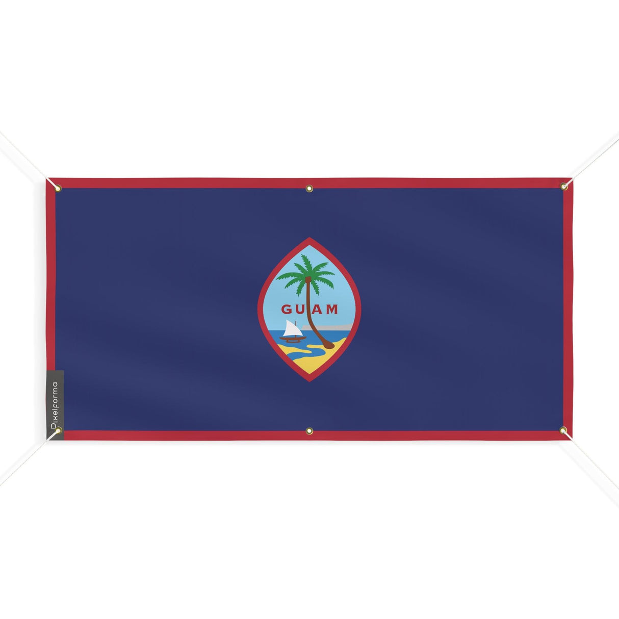 Drapeau de Guam 6 Oeillets en plusieurs tailles - Pixelforma