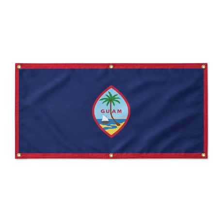 Drapeau guam polyester résistant usage extérieur durable