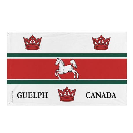 Drapeau de Guelph en plusieurs tailles 100 % polyester Imprimer avec Double ourlet - Pixelforma