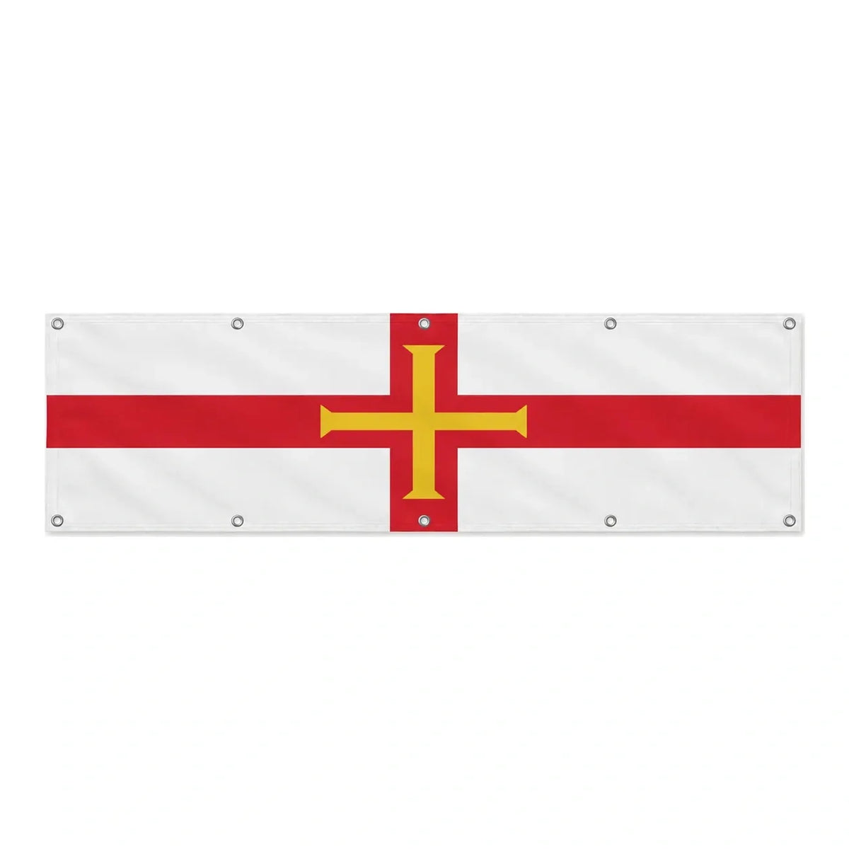 Drapeau de Guernesey grand format XL en polyester avec dix œillets