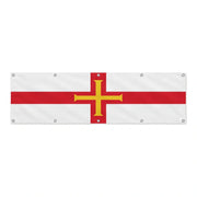 Drapeau de Guernesey grand format XL en polyester avec dix œillets
