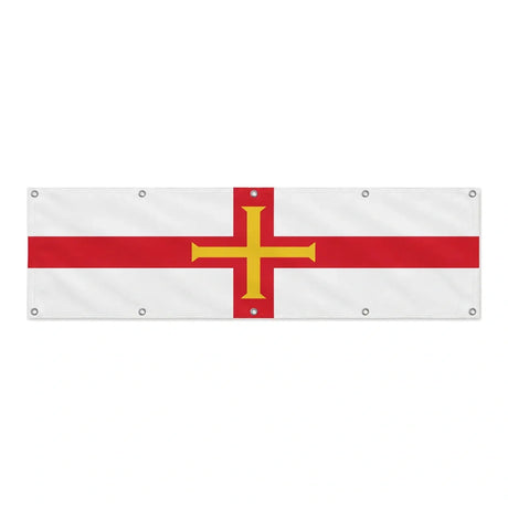 Drapeau de Guernesey grand format XL en polyester avec dix œillets