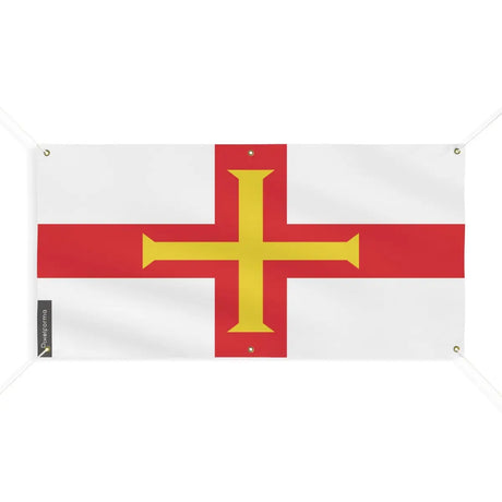 Drapeau de guernesey 6 oeillets en plusieurs tailles (m) - pixelforma