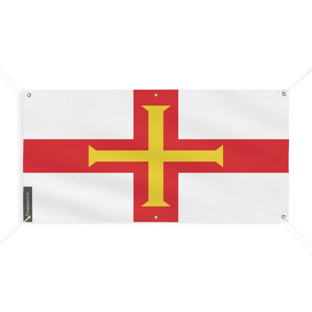 Drapeau de guernesey 6 oeillets en plusieurs tailles (m) - pixelforma