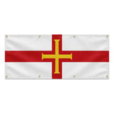 Drapeau guernesey polyester résistant avec œillets durables