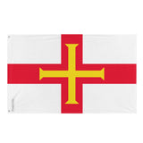 Guernsey Flag in Multiple Sizes 100% Polyester Print with Double Hem - Pixelforma