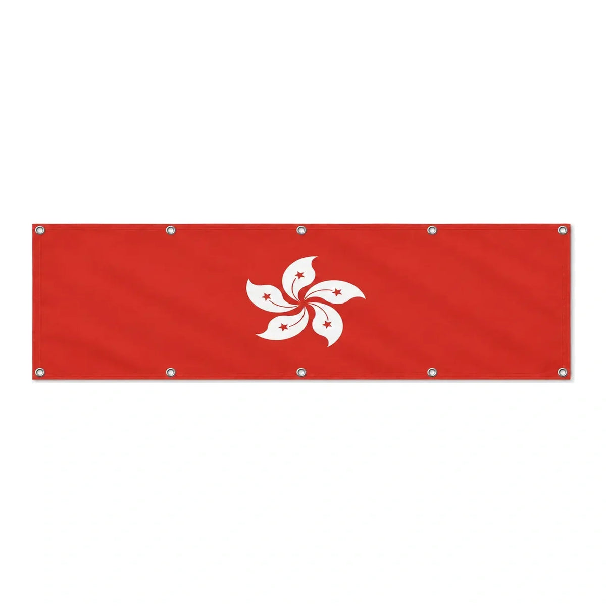 Drapeau de Hong Kong grand format XL en polyester avec dix œillets