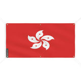 Drapeau de Hong Kong 6 Oeillets en Plusieurs Tailles (M) - Pixelforma 