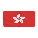 Drapeau de hong kong 6 oeillets en plusieurs tailles (m) - pixelforma