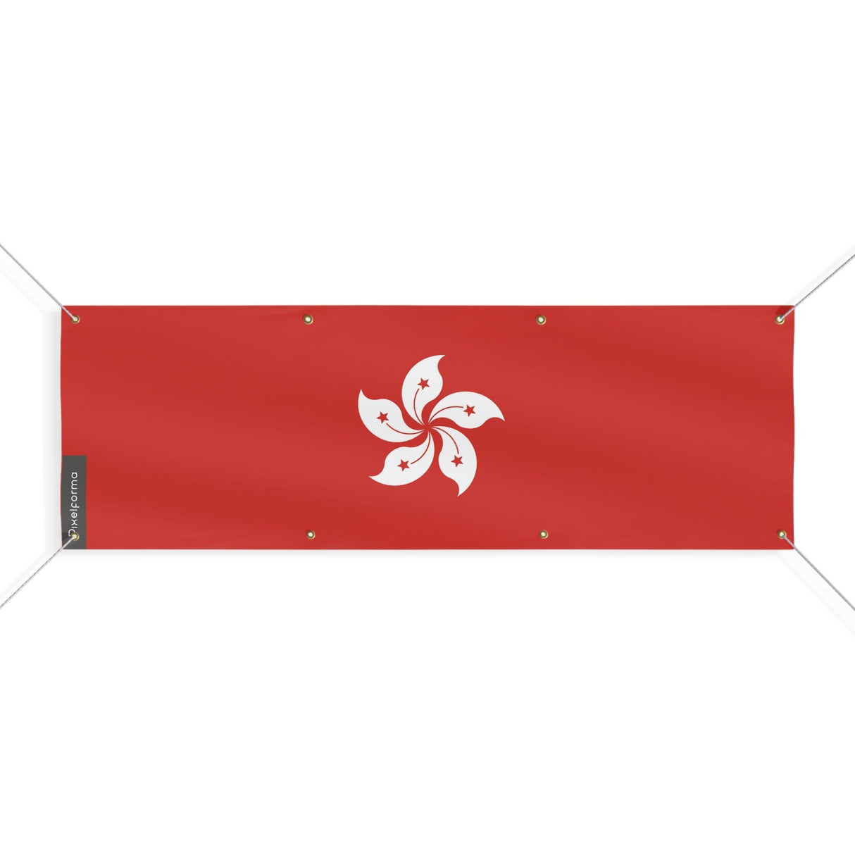 Drapeau de Hong Kong 8 Oeillets en plusieurs tailles - Pixelforma