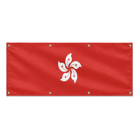 Drapeau hong kong polyester résistant aux intempéries