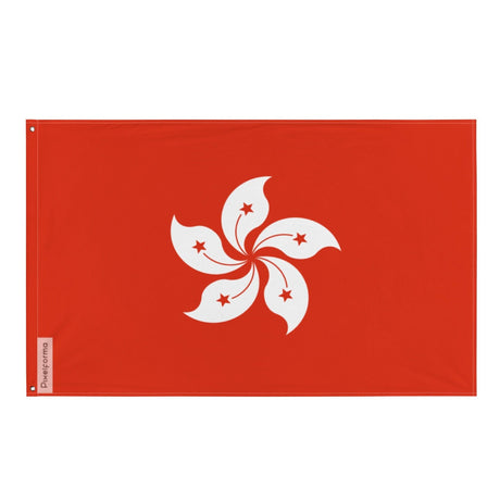 Drapeau de Hong Kong en plusieurs tailles 100 % polyester Imprimer avec Double ourlet - Pixelforma