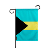 Drapeau de jardin bahamas polyester résistant horizontal