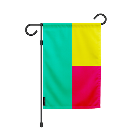 Drapeau de jardin bénin en polyester - pixelforma