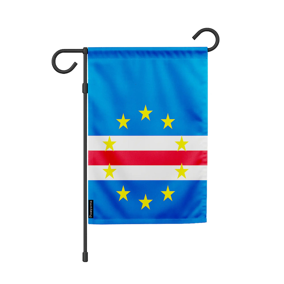 Cape Verde garden flag weatherproof polyester – Pixelforma