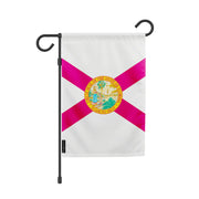 Drapeau de jardin floride polyester résistant horizontal