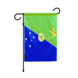 Drapeau de jardin île christmas polyester résistant couleurs
