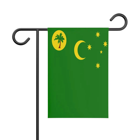 Drapeau de jardin îles cocos en polyester - pixelforma