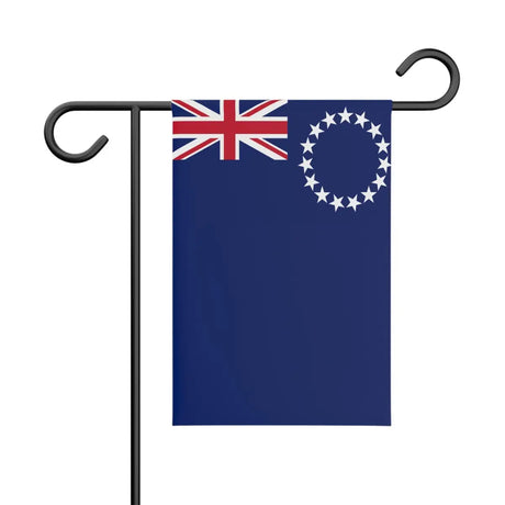 Drapeau de jardin îles cook en polyester - pixelforma