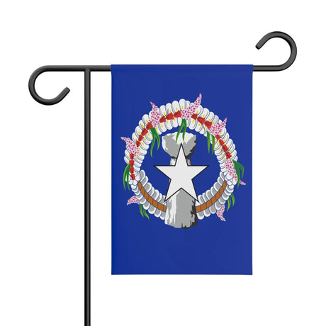 Drapeau de jardin îles mariannes du nord en polyester - pixelforma