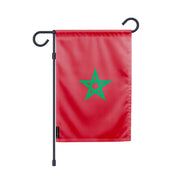 Drapeau de jardin maroc polyester couleurs vibrantes