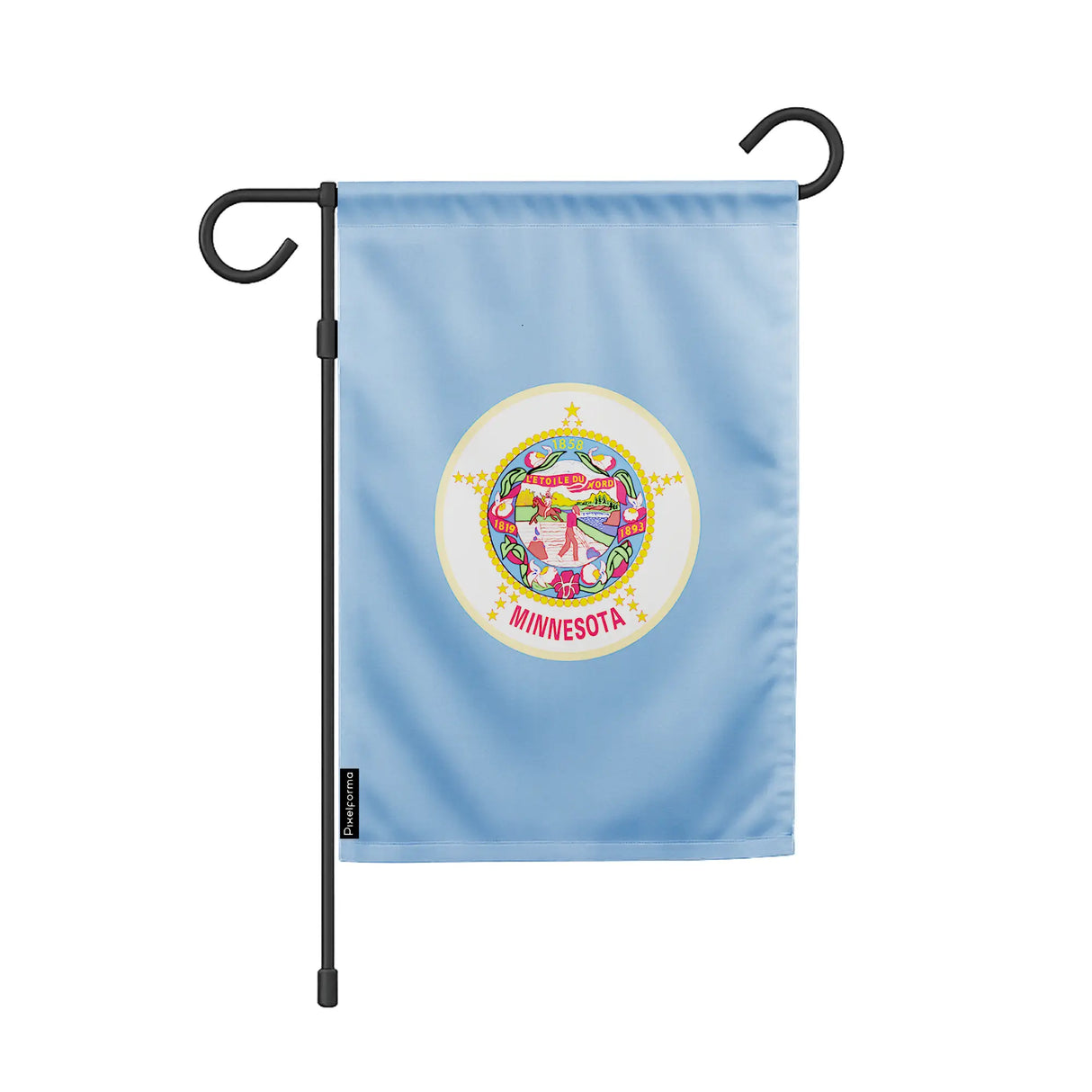 Drapeau de jardin minnesota en polyester résistant horizontal