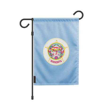 Drapeau de jardin minnesota en polyester résistant horizontal