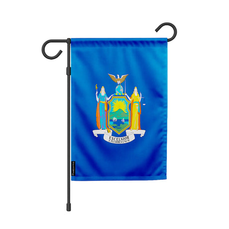 Drapeau de jardin new york polyester résistant horizontal
