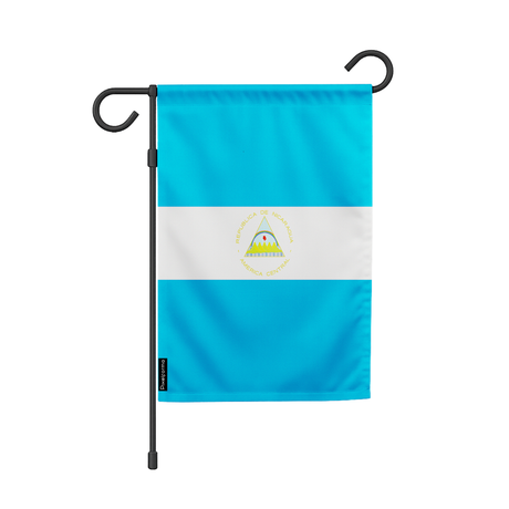 Drapeau de jardin nicaragua en polyester - pixelforma