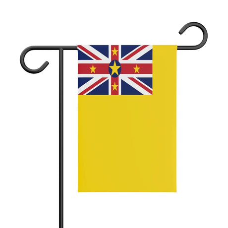 Drapeau de jardin niue en polyester - pixelforma