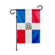 Drapeau de jardin république dominicaine polyester résistant