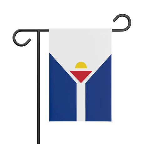 Drapeau de jardin de saint-martin en polyester - pixelforma