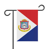 Drapeau de jardin saint-martin en polyester - pixelforma