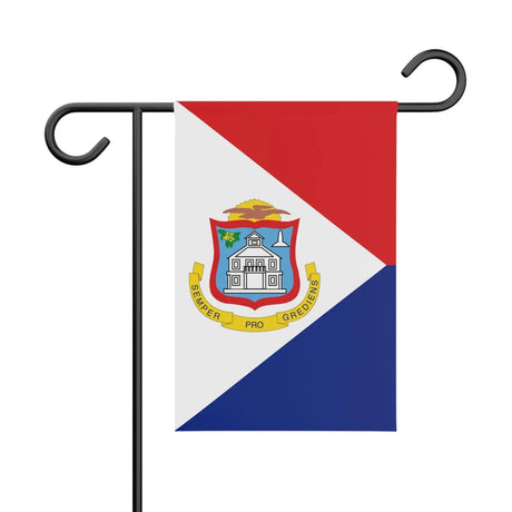 Drapeau de jardin saint-martin en polyester - pixelforma