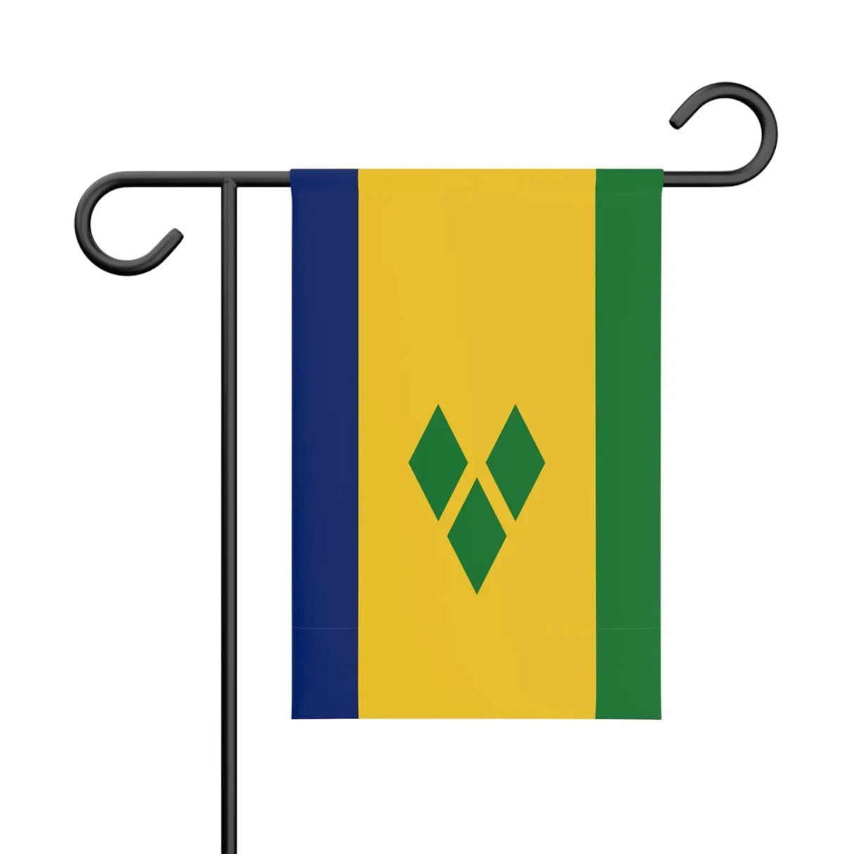 Drapeau de jardin saint-vincent-et-les-grenadines en polyester - pixelforma