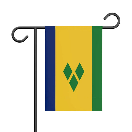 Drapeau de jardin saint-vincent-et-les-grenadines en polyester - pixelforma