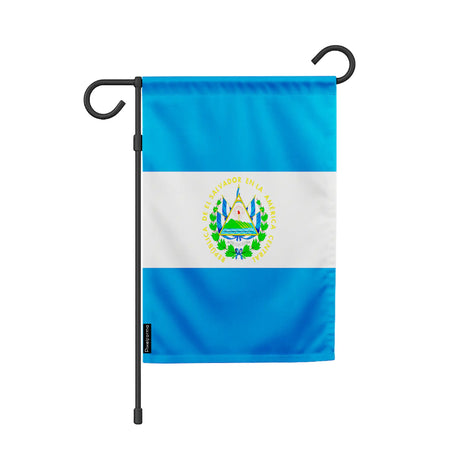 Drapeau de jardin salvador polyester couleurs vibrantes