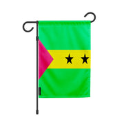 Drapeau de jardin sao tomé-et-principe polyester résistant