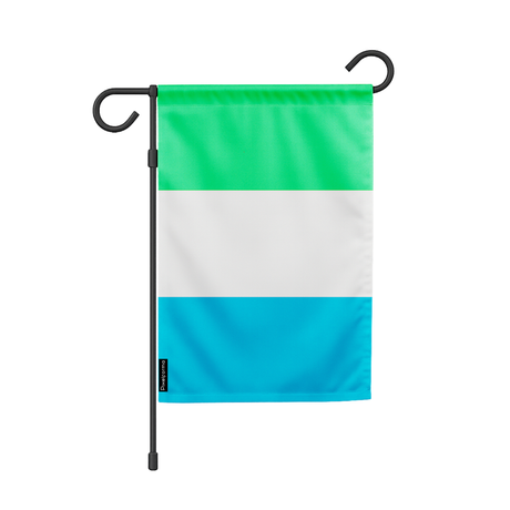Drapeau de jardin sierra leone en polyester - pixelforma