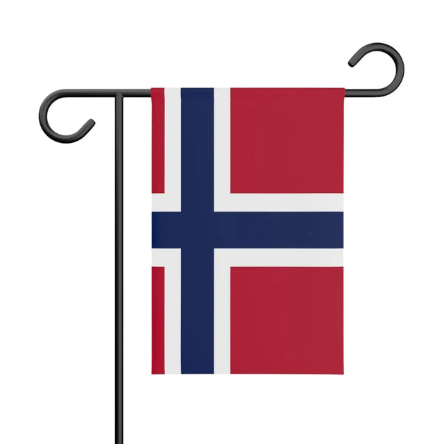 Drapeau de Jardin Svalbard et de Jan Mayen en Polyester - Pixelforma 