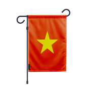 Drapeau de jardin viêt nam polyester résistant horizontal