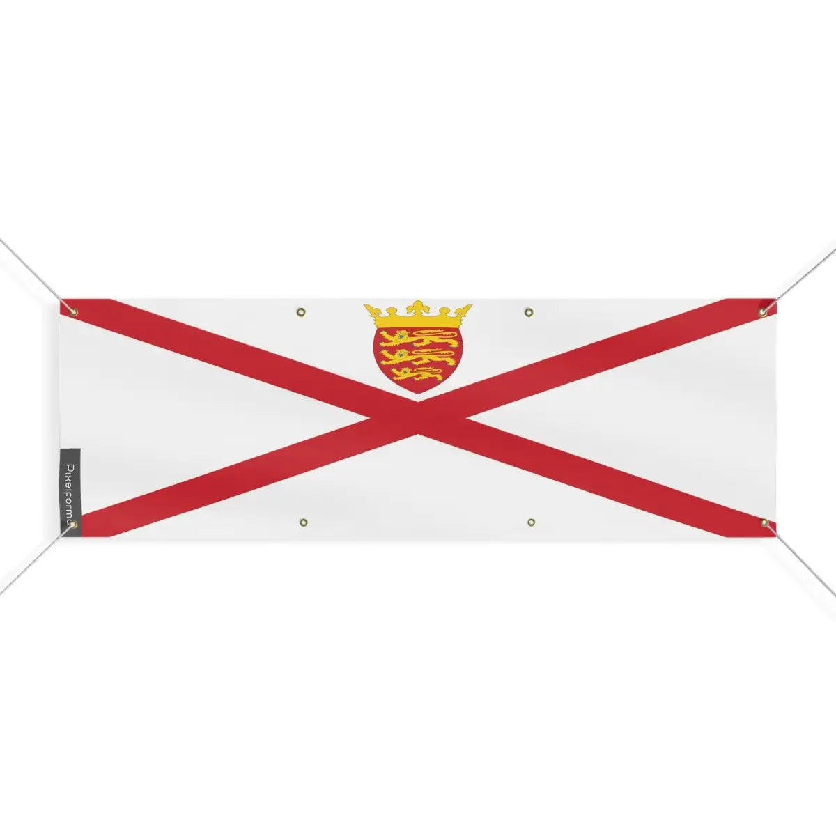 Drapeau de Jersey 8 Oeillets en Plusieurs Tailles (L) - Pixelforma 