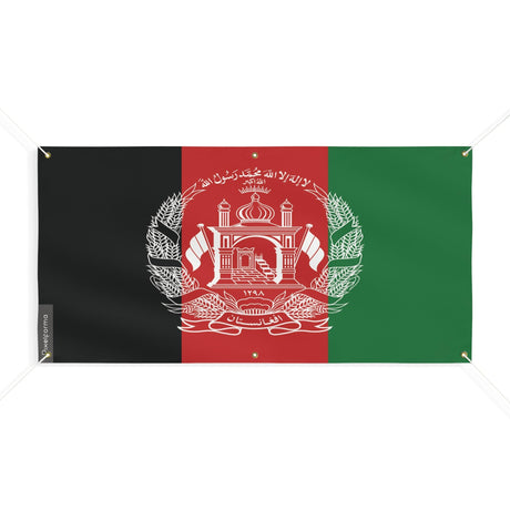 Drapeau de l'Afghanistan 6 Oeillets en plusieurs tailles - Pixelforma