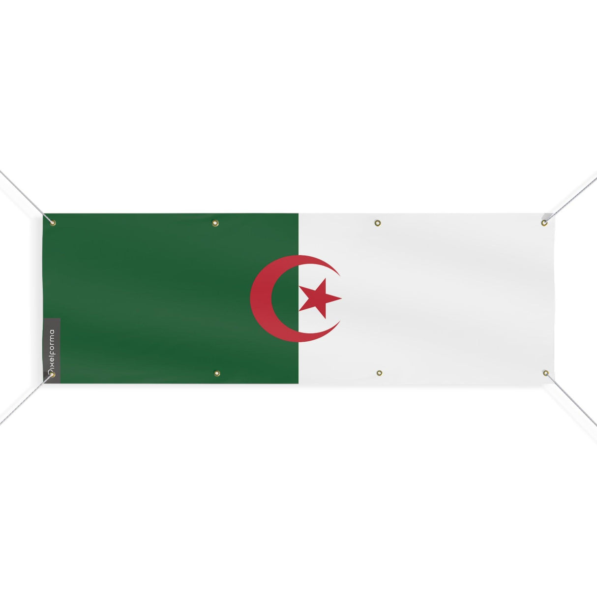 Drapeau de l'Algérie 8 Oeillets en plusieurs tailles - Pixelforma